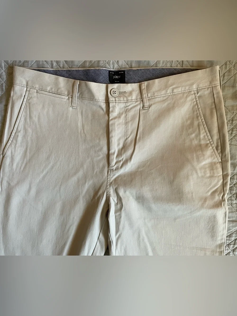J. Crew 770 Straight-fit stretch chino pant in Jet Gray Size 33 NWT $98 AR886